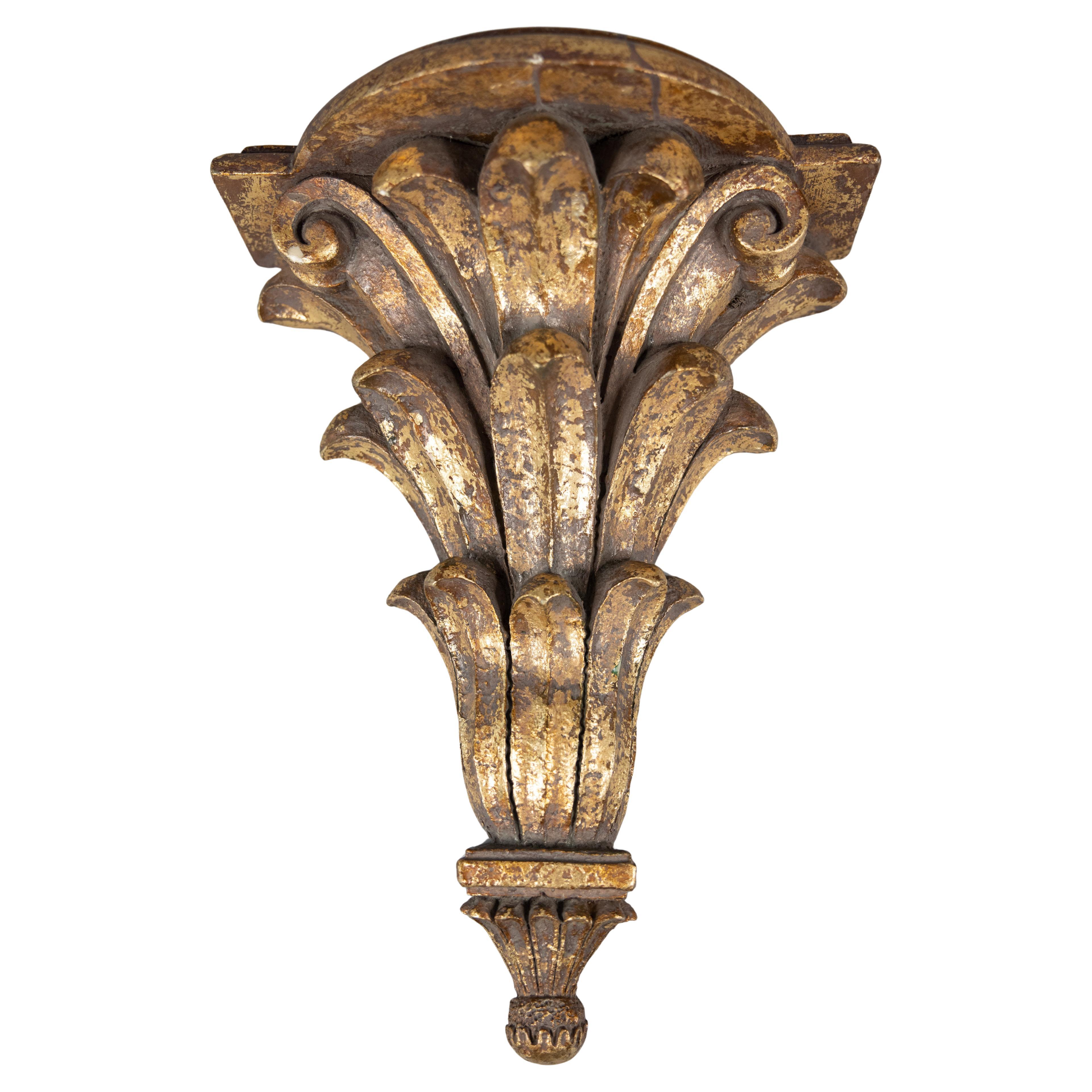 Large Vintage Italian Gilt Wall Bracket