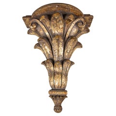 Large Vintage Italian Gilt Wall Bracket