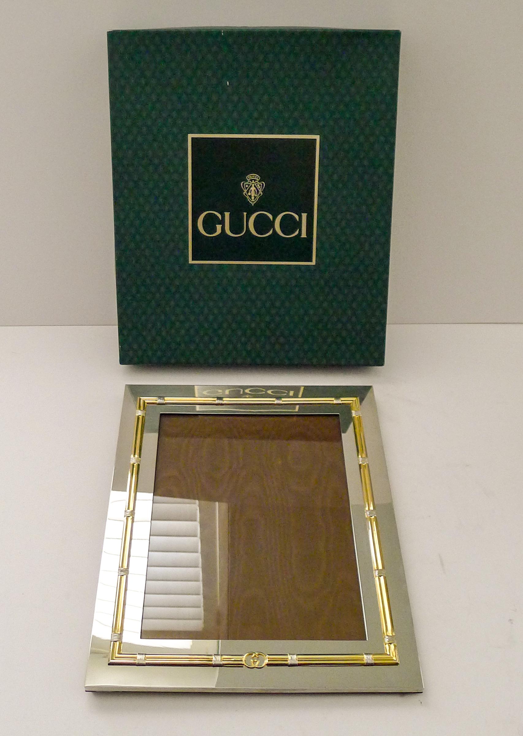 Large Vintage Italian Gucci Picture Frame c.1970 For Sale 8