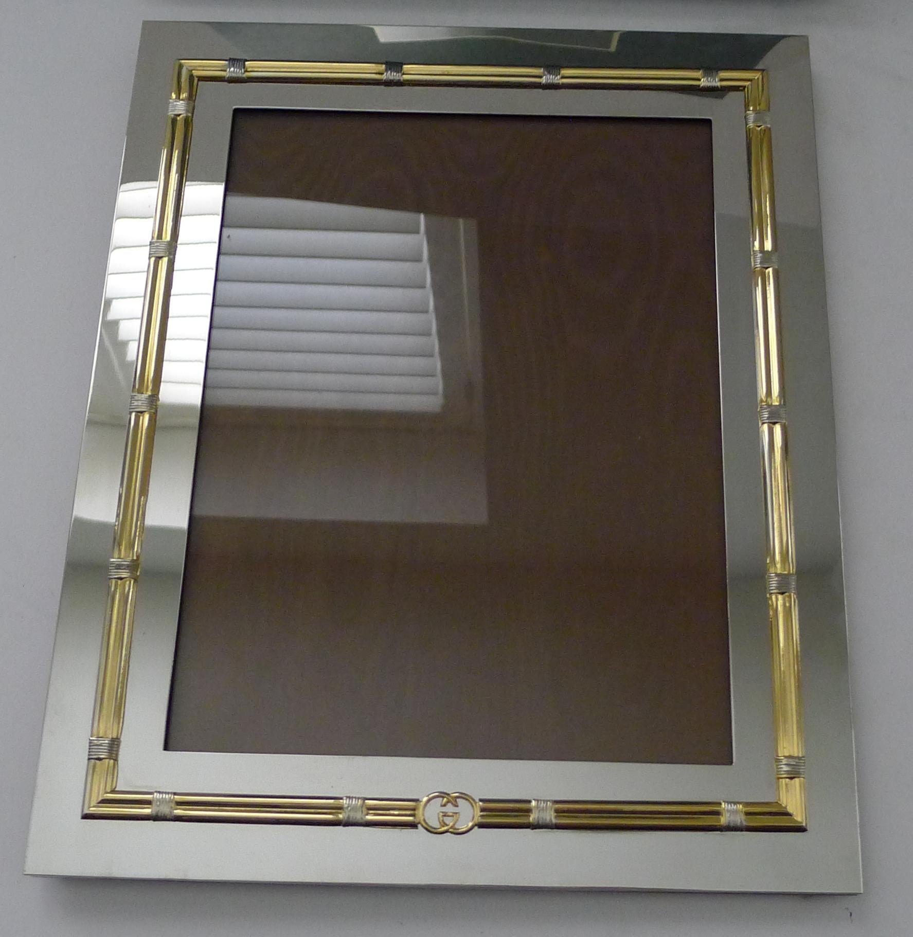 Large Vintage Italian Gucci Picture Frame c.1970 For Sale 10