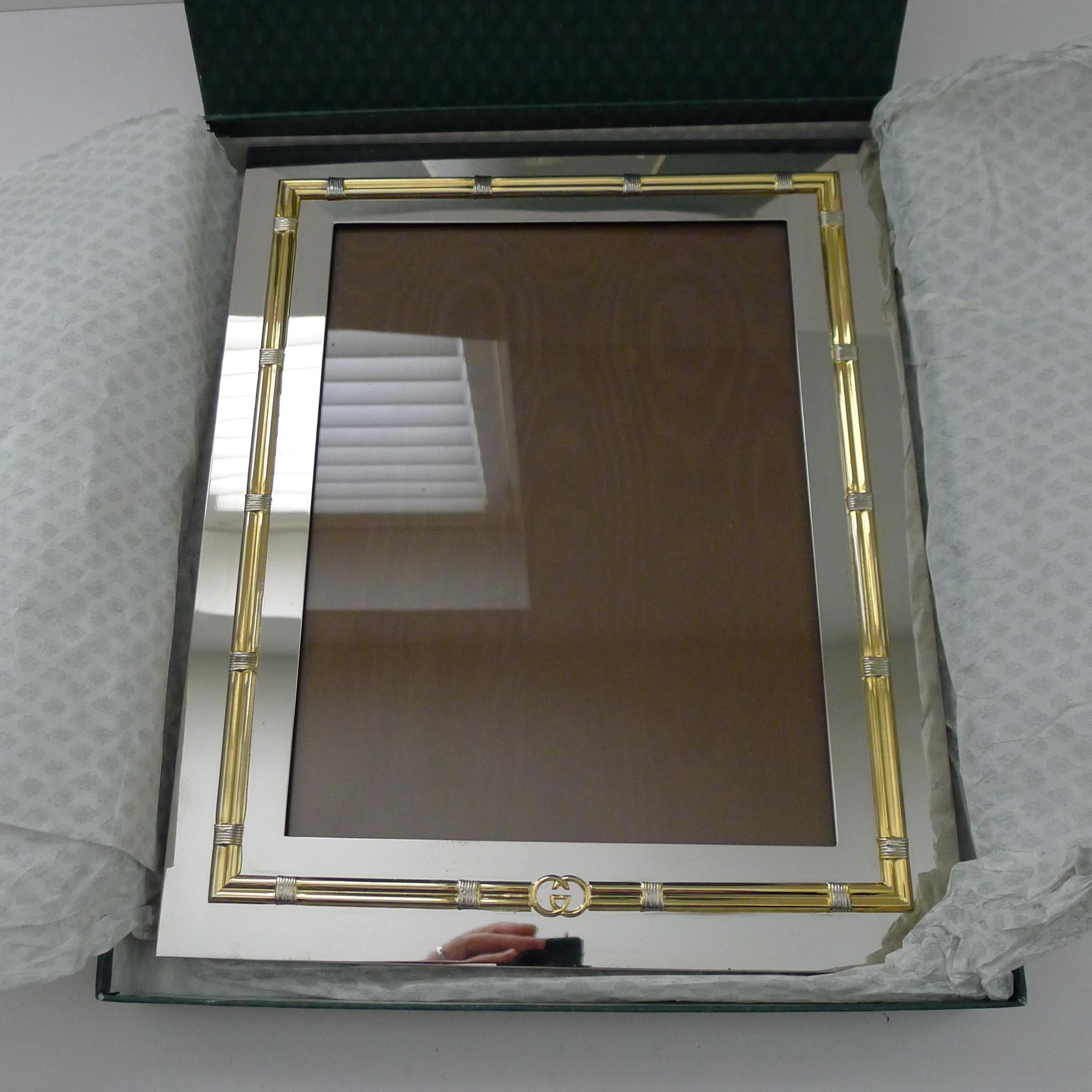 Large Vintage Italian Gucci Picture Frame c.1970 For Sale 12