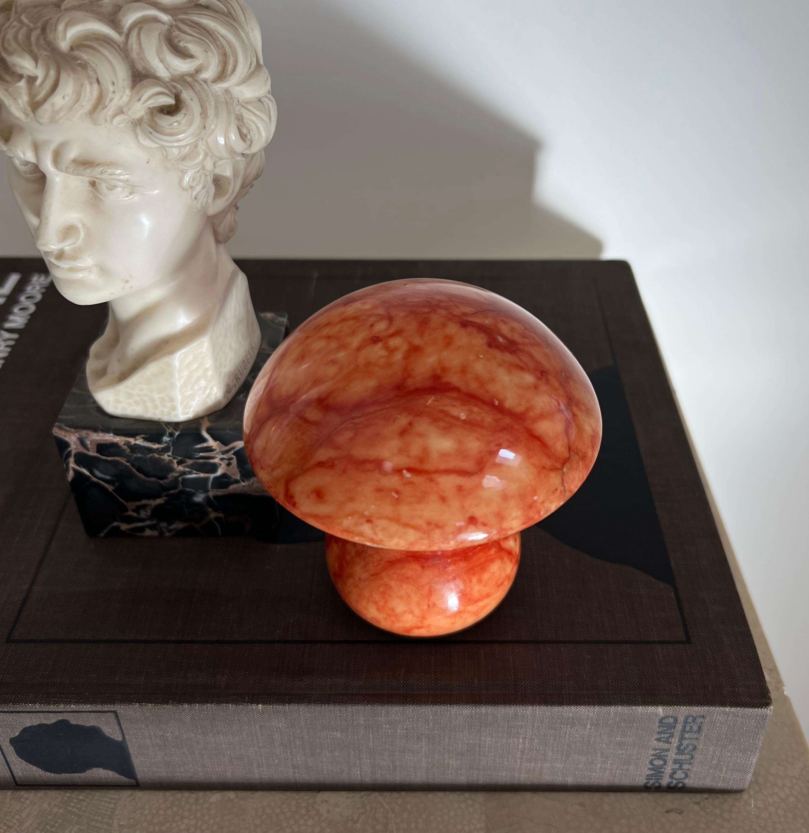 Large vintage Italian mcm marble mushroom objet, 1960s 6