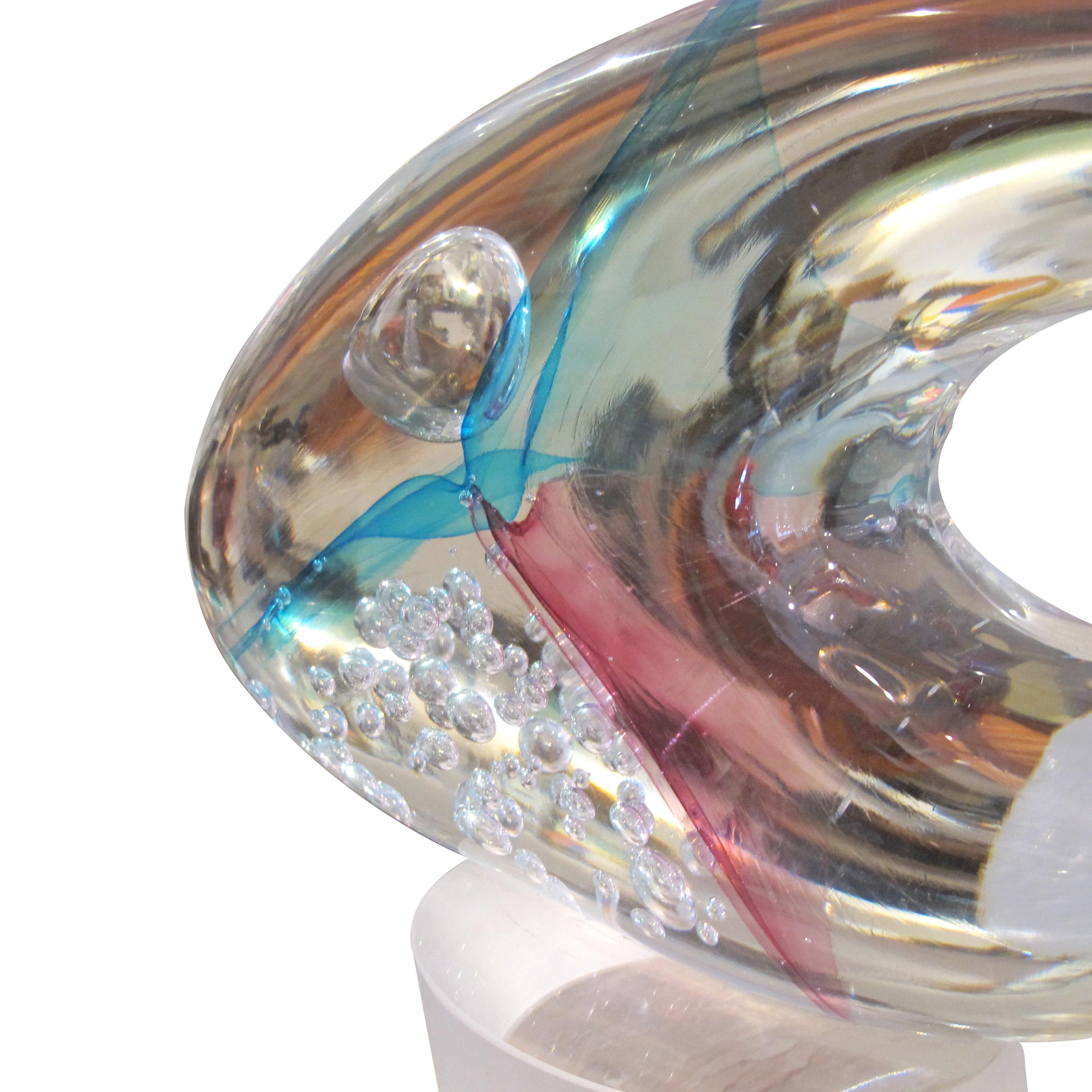 Grande sculpture italienne de poissons en verre de Murano, années 1960 Bon état - En vente à London, GB
