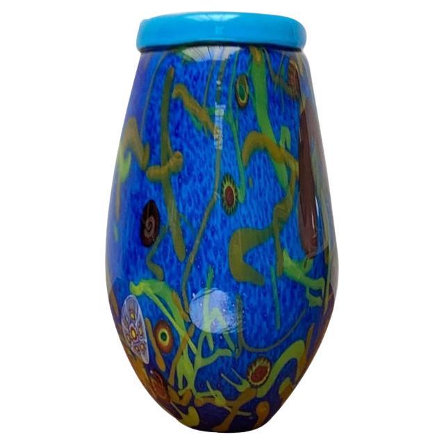 Large Vintage Italian Murano Glass Vase, 1970s