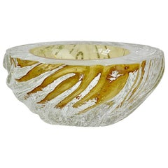 Large Vintage Italian 'Sommerso' Murano Glass Bowl Maurizio Albarelli Attributed