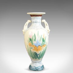 Large, Vintage Japanese Baluster Vase, Ceramic, Urn, Mid-Late 20th Century