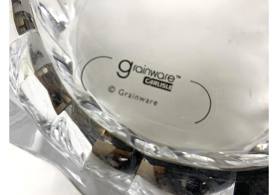 Mid-Century Modern Large Vintage Judith Kruger Grainware Lucite Console Bowl For Sale