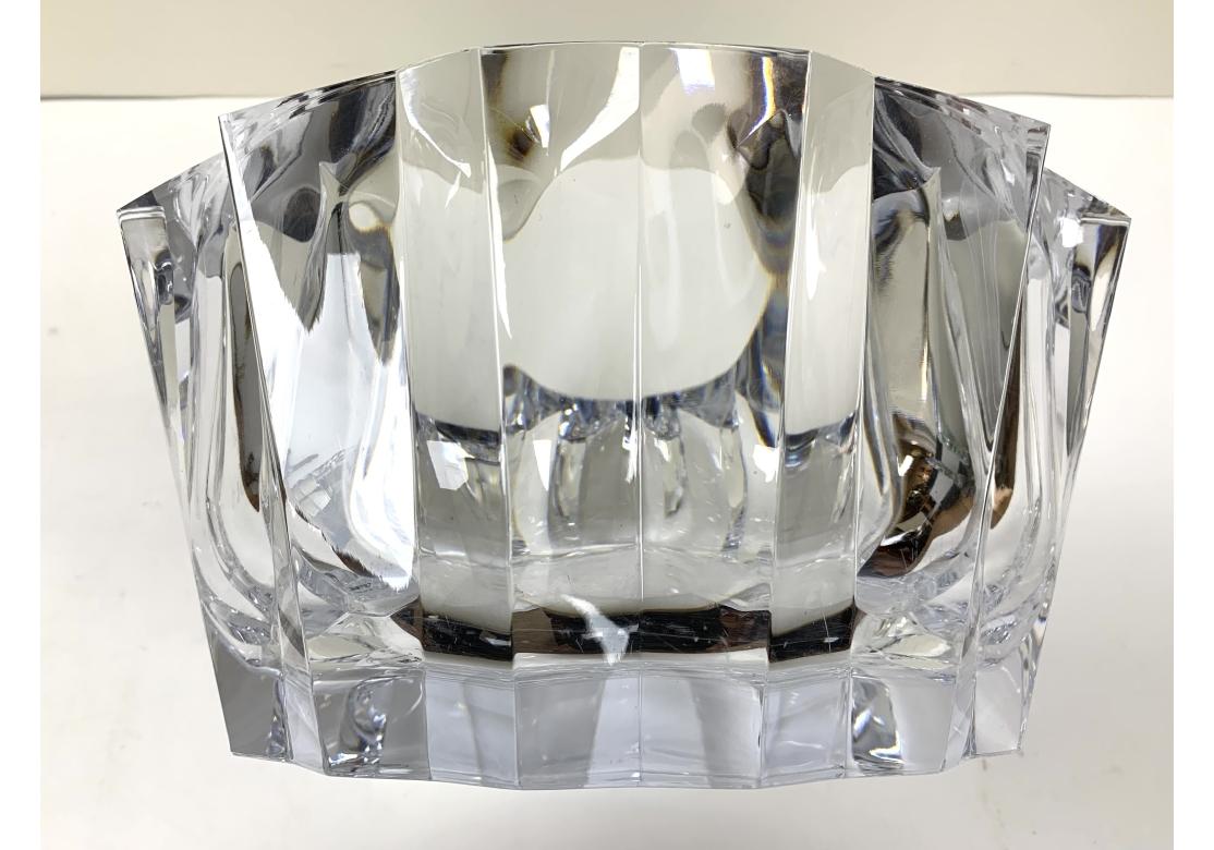 American Large Vintage Judith Kruger Grainware Lucite Console Bowl For Sale