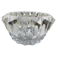 Grande ciotola vintage Judith Kruger Grainware Lucite Console Bowl