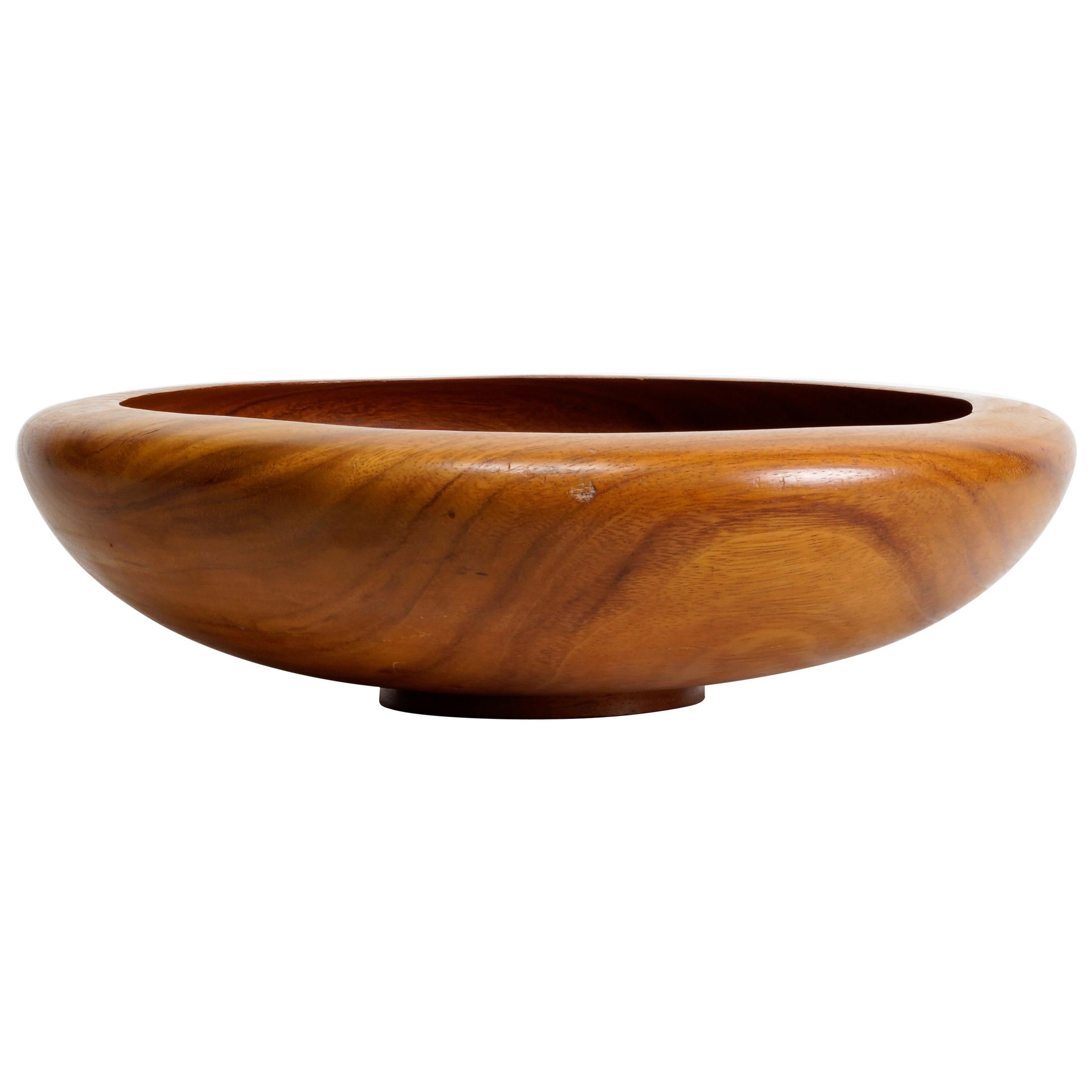 Large Vintage Koa Wood Bowl