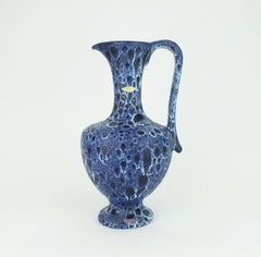 large vintage kreutz-keramik 1960s 70s VASE jug model 228 fat lava drip glaze in