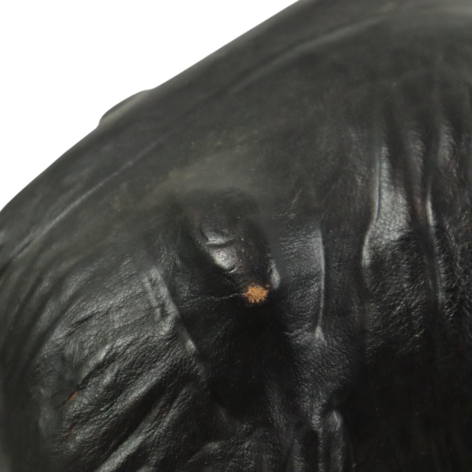 Grande scultura in pelle vintage di elefante in stile Omersa 50 cm in vendita 5