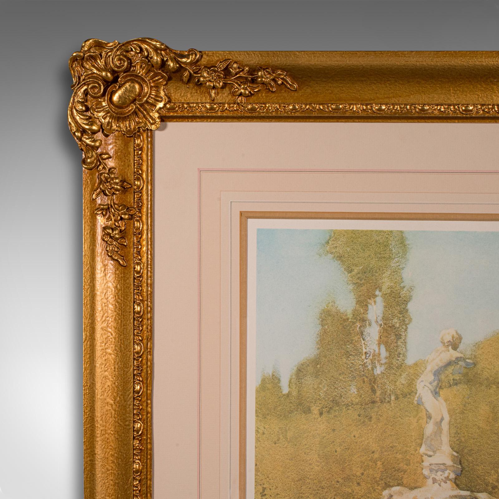 Großer Vintage-Kunstdruck in limitierter Auflage, englisch, gerahmt, William Russell Flint (Europäisch) im Angebot