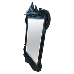 Large Vintage Louise Nevelson Style Brutalist Mirror, USA, C1960s