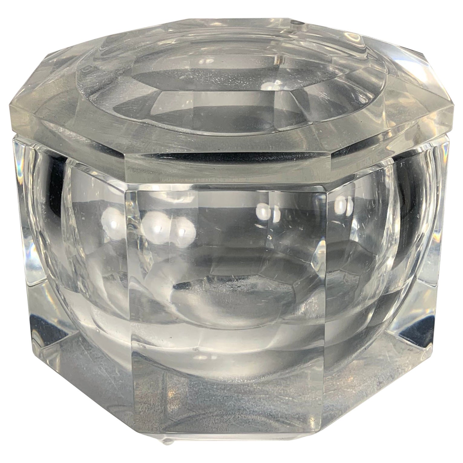 Großer Eiskübel aus Lucite von Allesandro Albrizzi