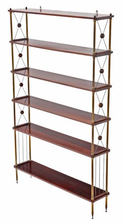 Large Vintage Bookcase – Fine Quality Display Shelving by Maison Jansen