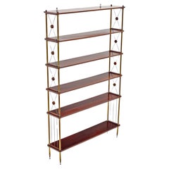 Large Vintage Bookcase – Fine Quality Display Shelving by Maison Jansen