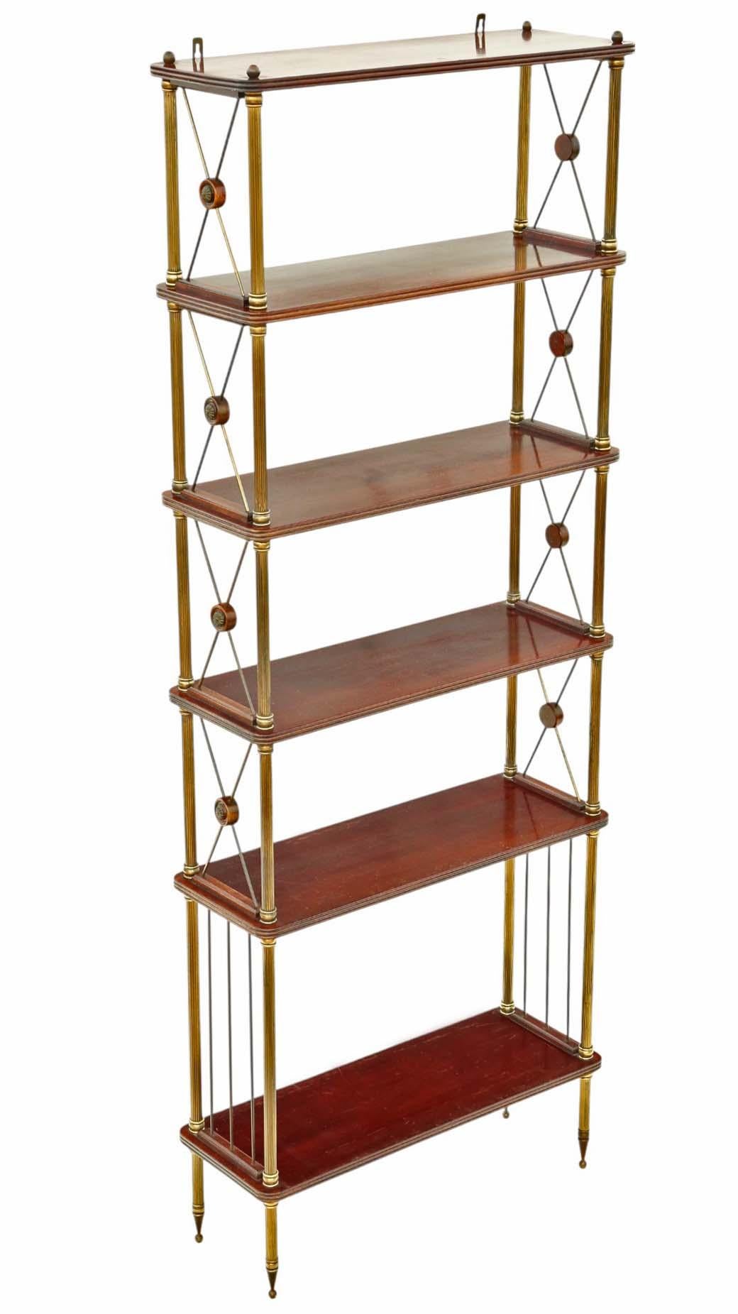 Large Vintage Bookcase Fine Quality Display Shelving by Maison Jansen In Good Condition In Wisbech, Cambridgeshire