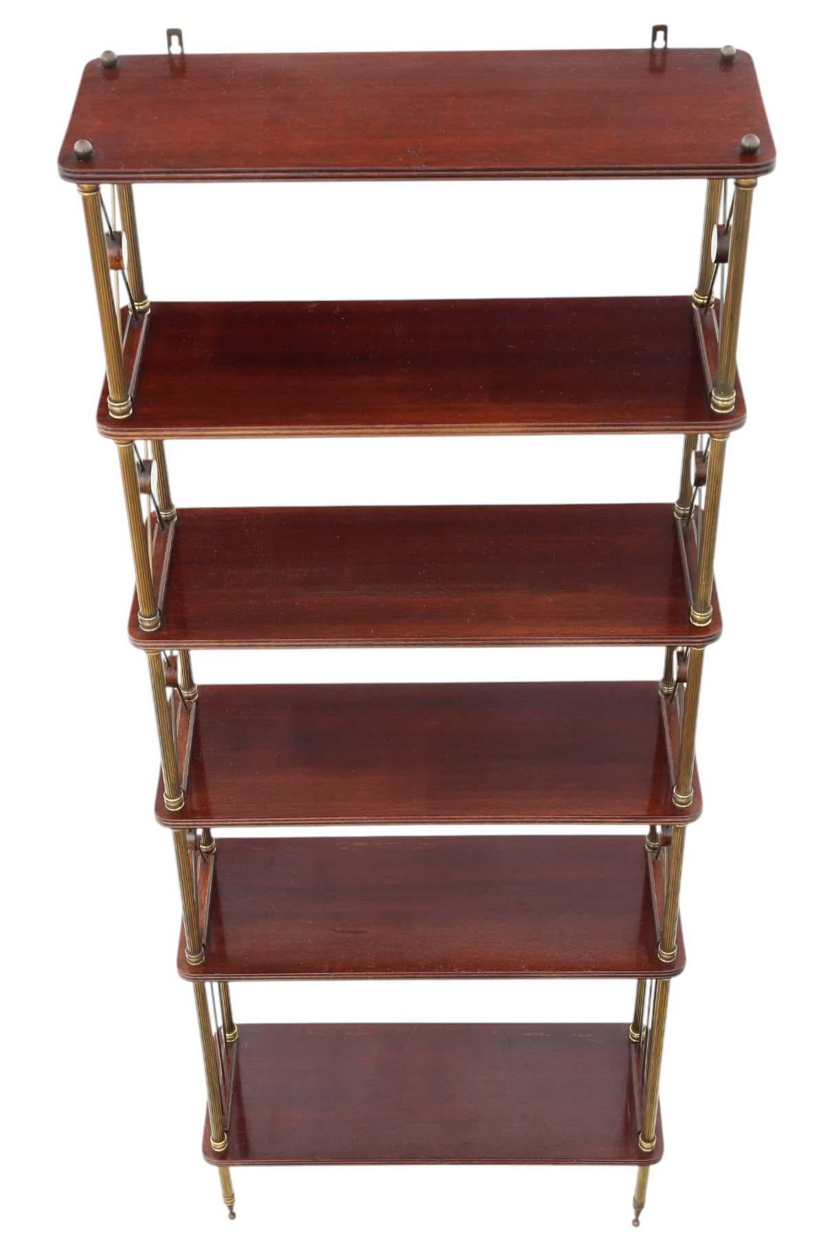 Large Vintage Bookcase Fine Quality Display Shelving by Maison Jansen 1