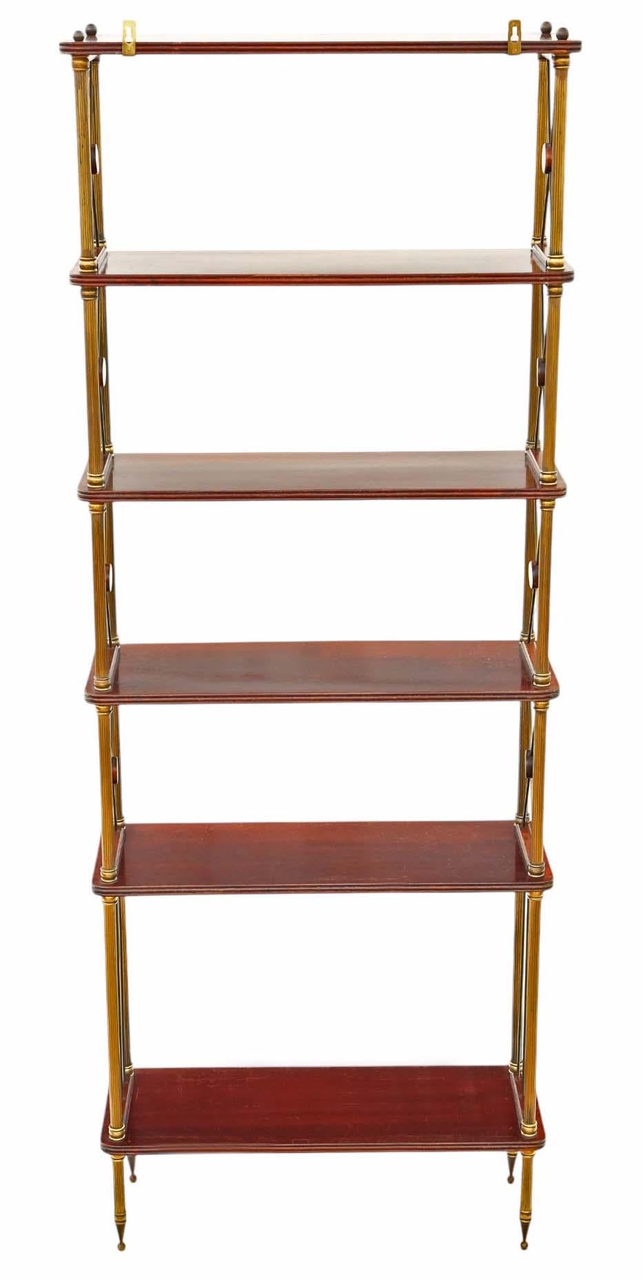 Large Vintage Bookcase Fine Quality Display Shelving by Maison Jansen 2