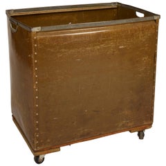 Large Antique Mail Cart on Wheels
