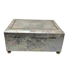 Large Vintage Maitland-Smith Mother of Pearl Box