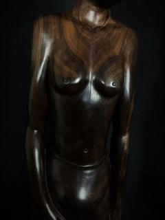 Large Vintage Malagasy Hand-Carved Rosewood Sculpture – 1950s - 2Y409