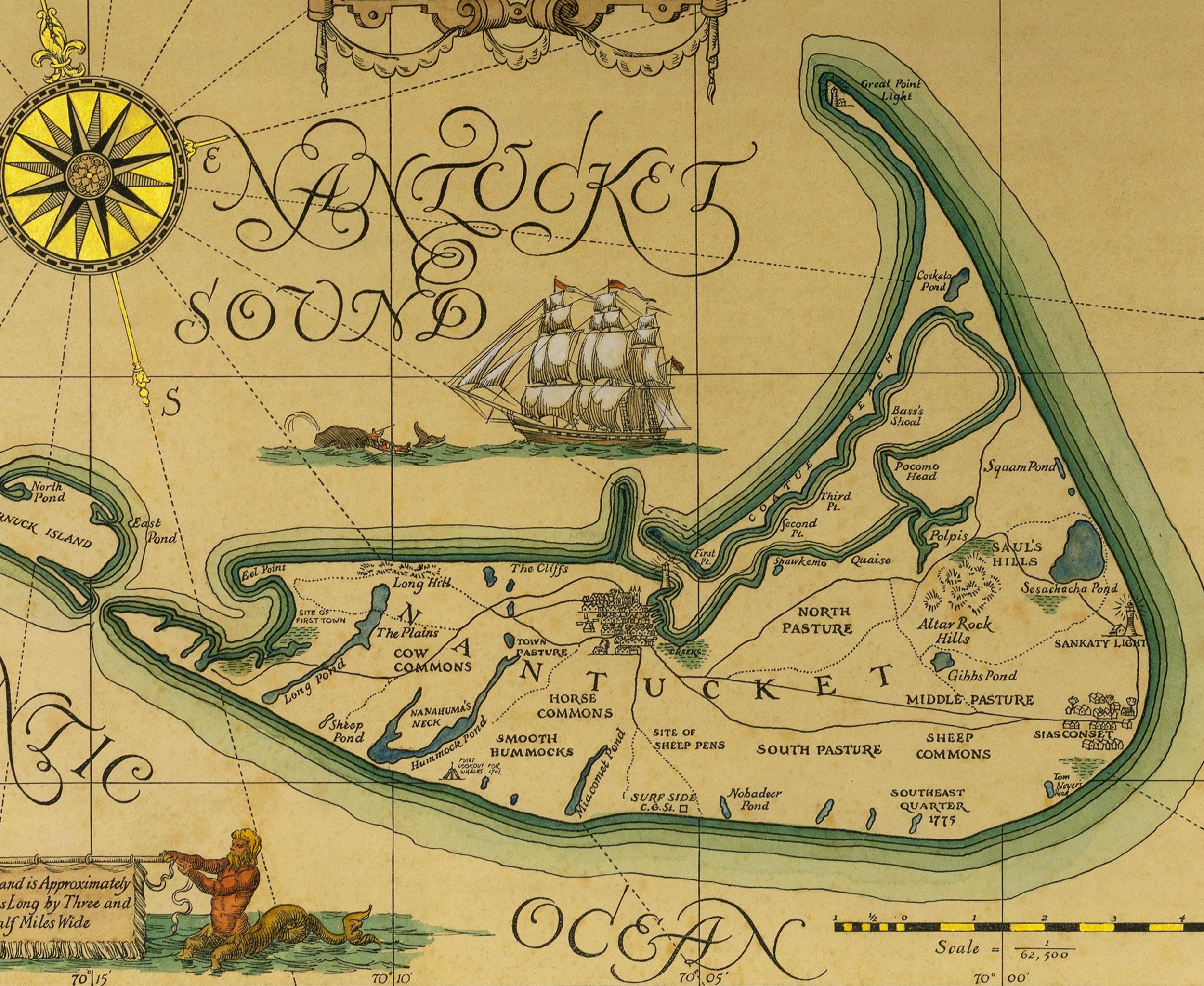 map of nantucket island