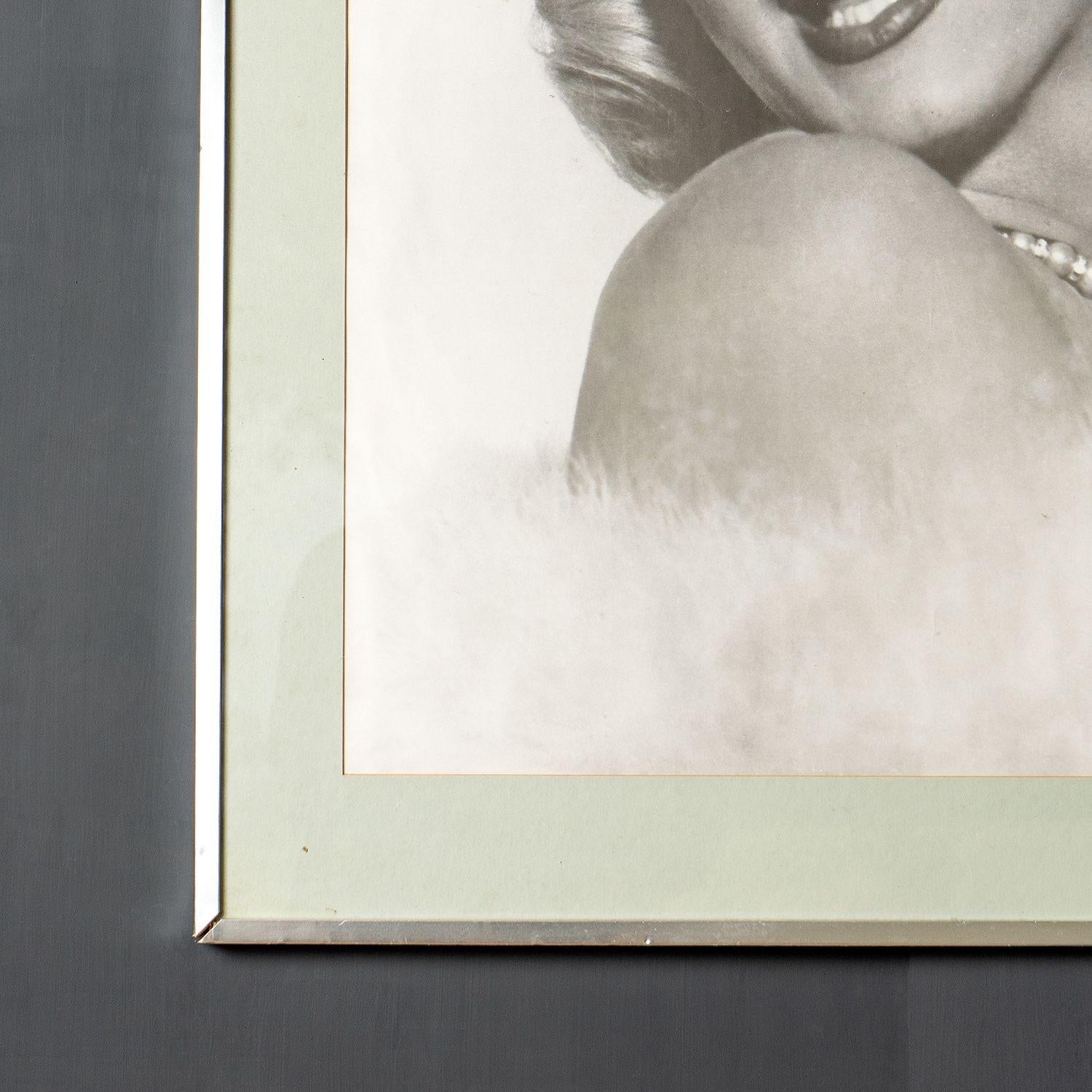 Paper Large Vintage Marilyn Monroe Photographic Portrait Print by Frank Powolny, 1970s For Sale