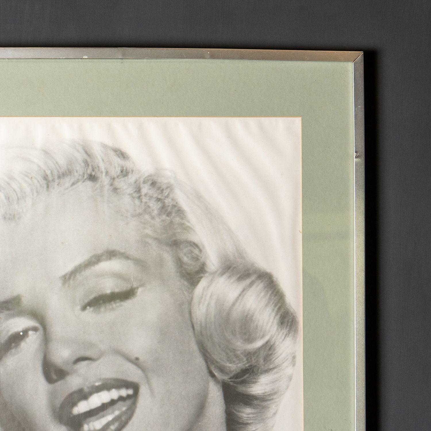 Large Vintage Marilyn Monroe Photographic Portrait Print by Frank Powolny, 1970s For Sale 1
