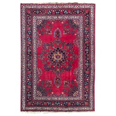 Bobyrug's Großer Vintage Mashhad-Teppich