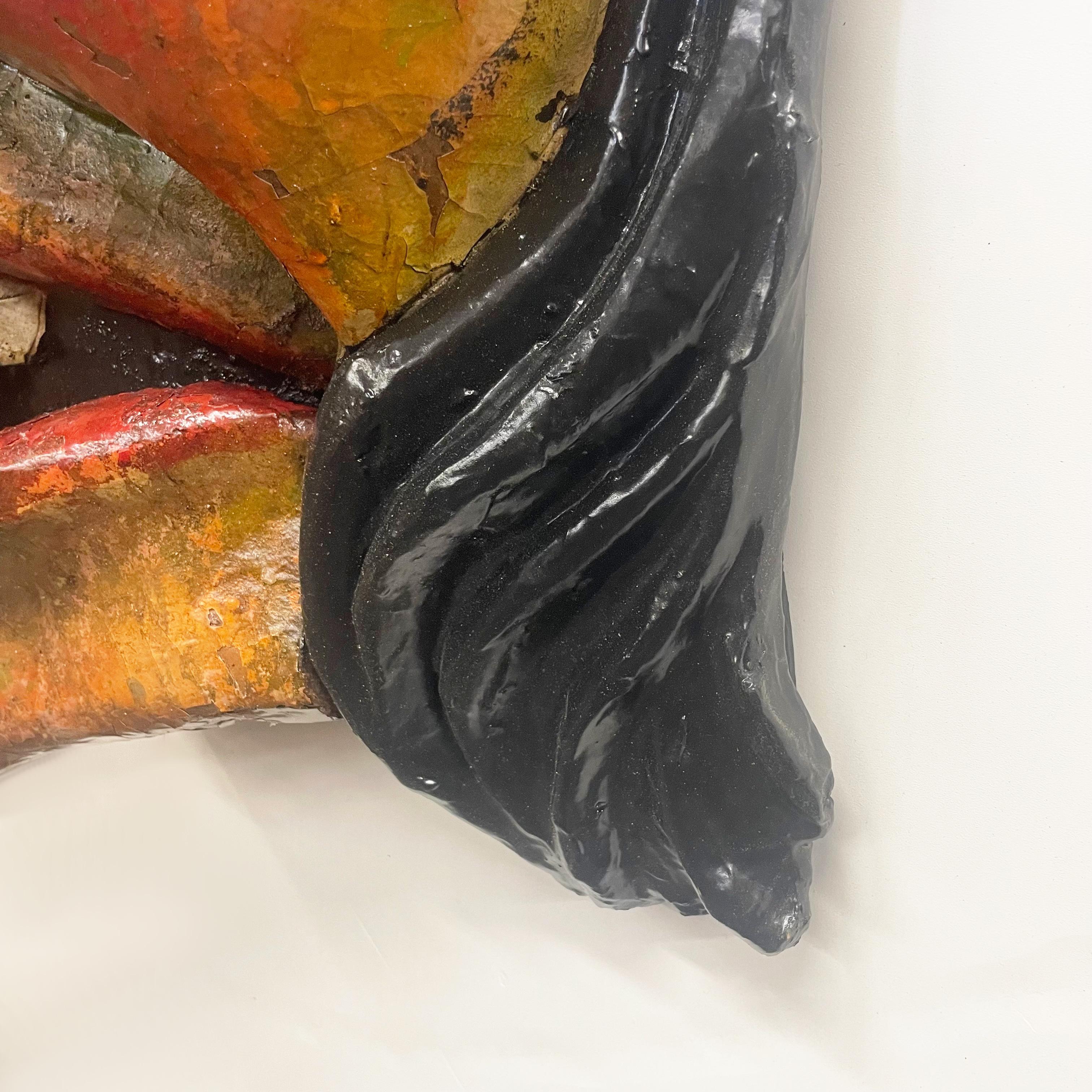 American Large Vintage Mechanical Papier-Mâché Witches Head from Carnival Haunted House