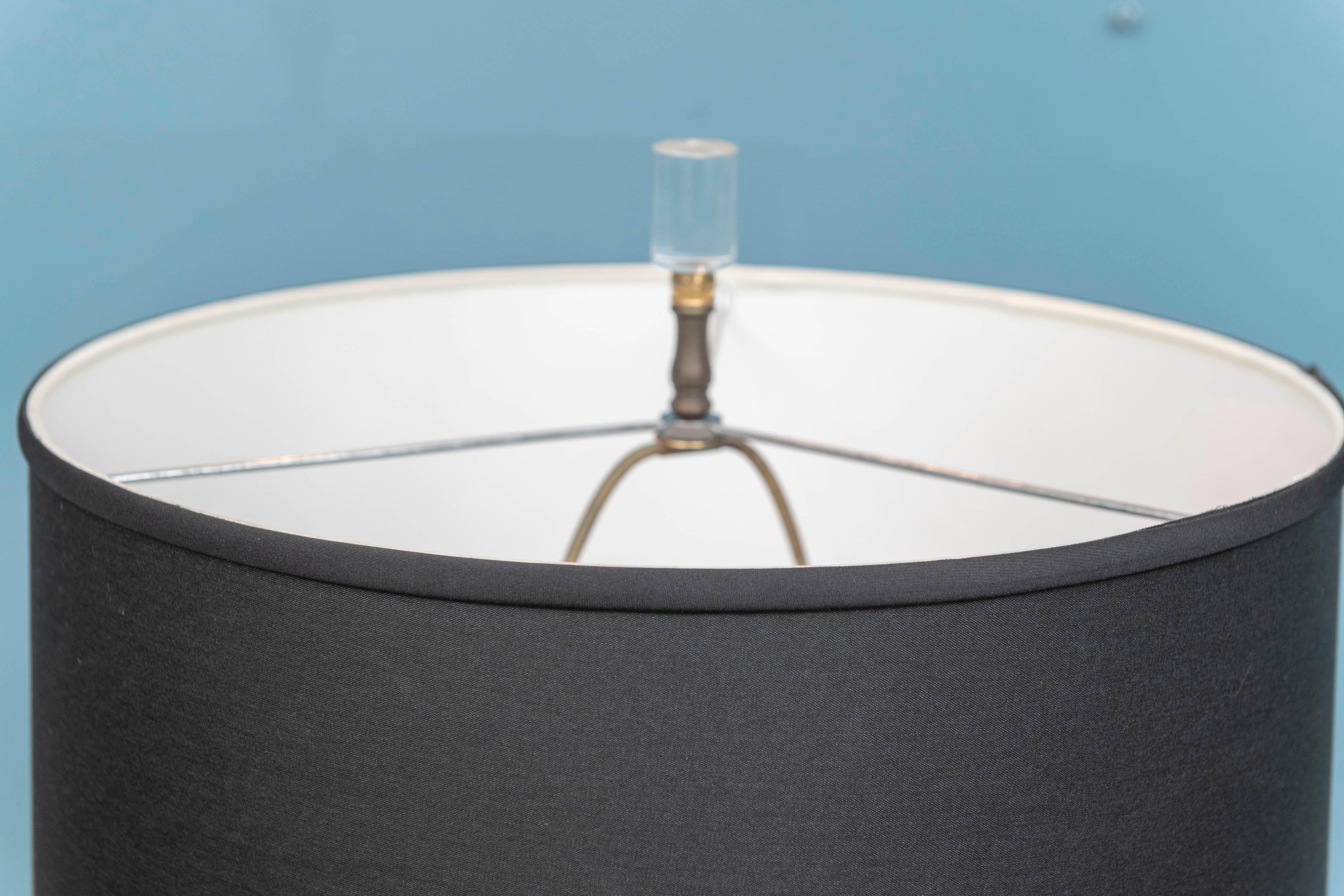 Mid-Century moderno Grande lampada da tavolo in vetro di mercurio vintage in vendita