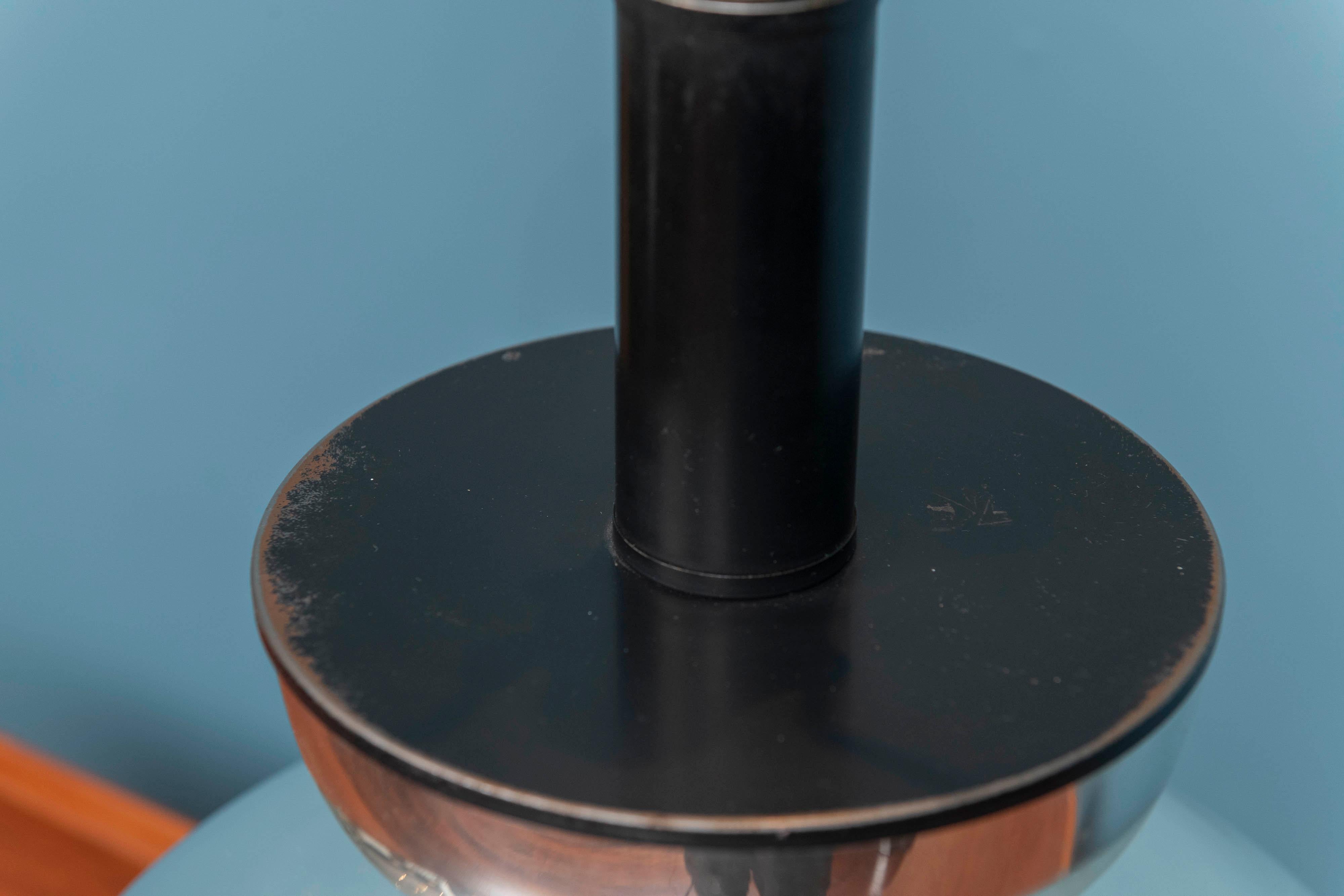 Grande lampada da tavolo in vetro di mercurio vintage in vendita 1