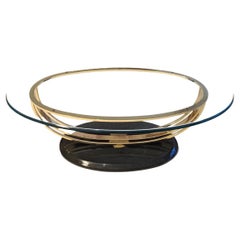 Large vintage midcentury American deco revival coffee table