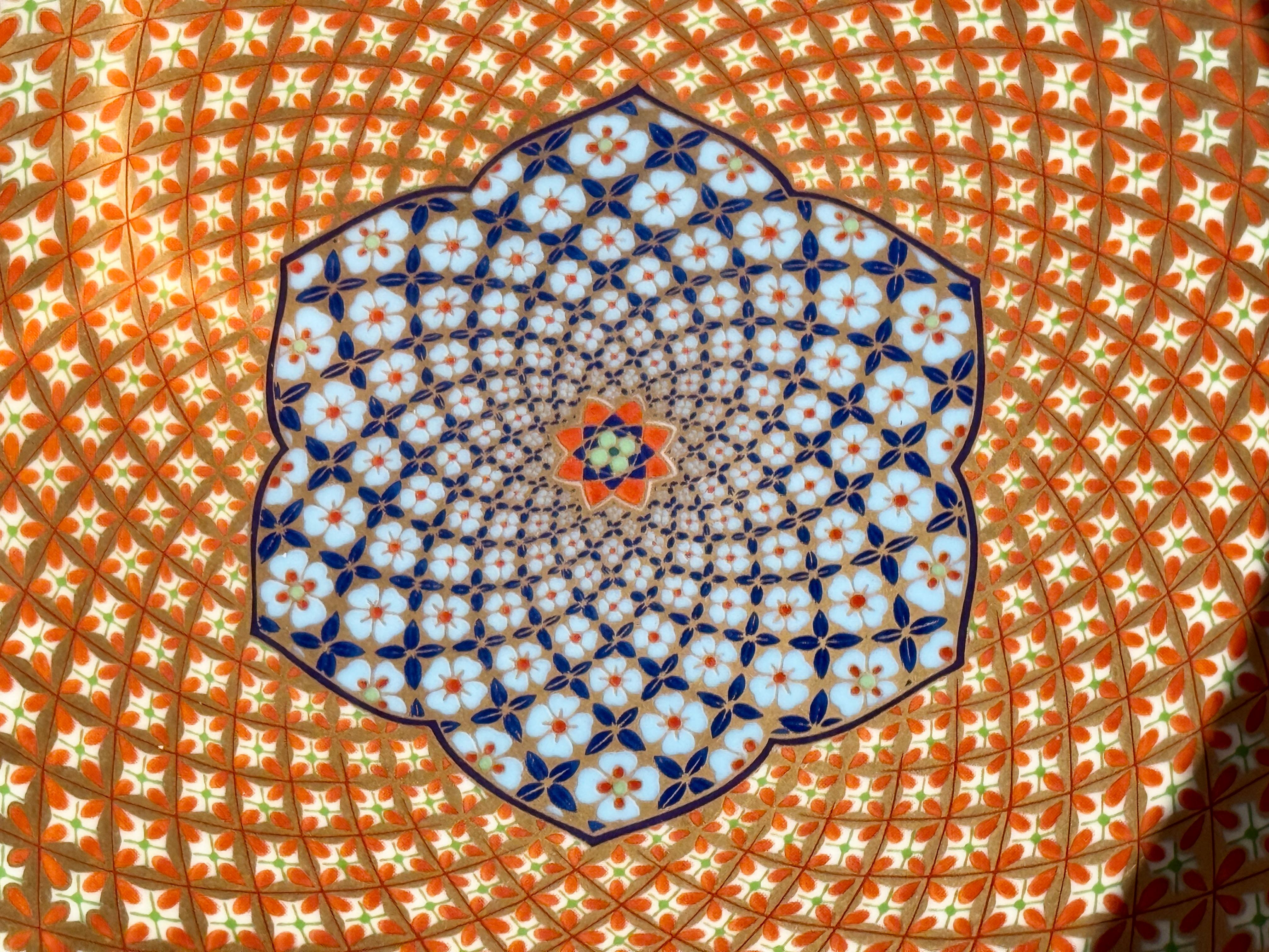 Late 20th Century Large Vintage Minoyaki Kozan Gamma Op-Art Bowl, Showa Era, 1970's, Japan For Sale