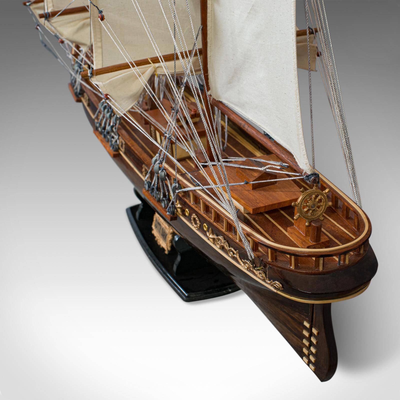 Large Vintage Model, Cutty Sark, English, Mahogany, Collectible, Ship, Display 2