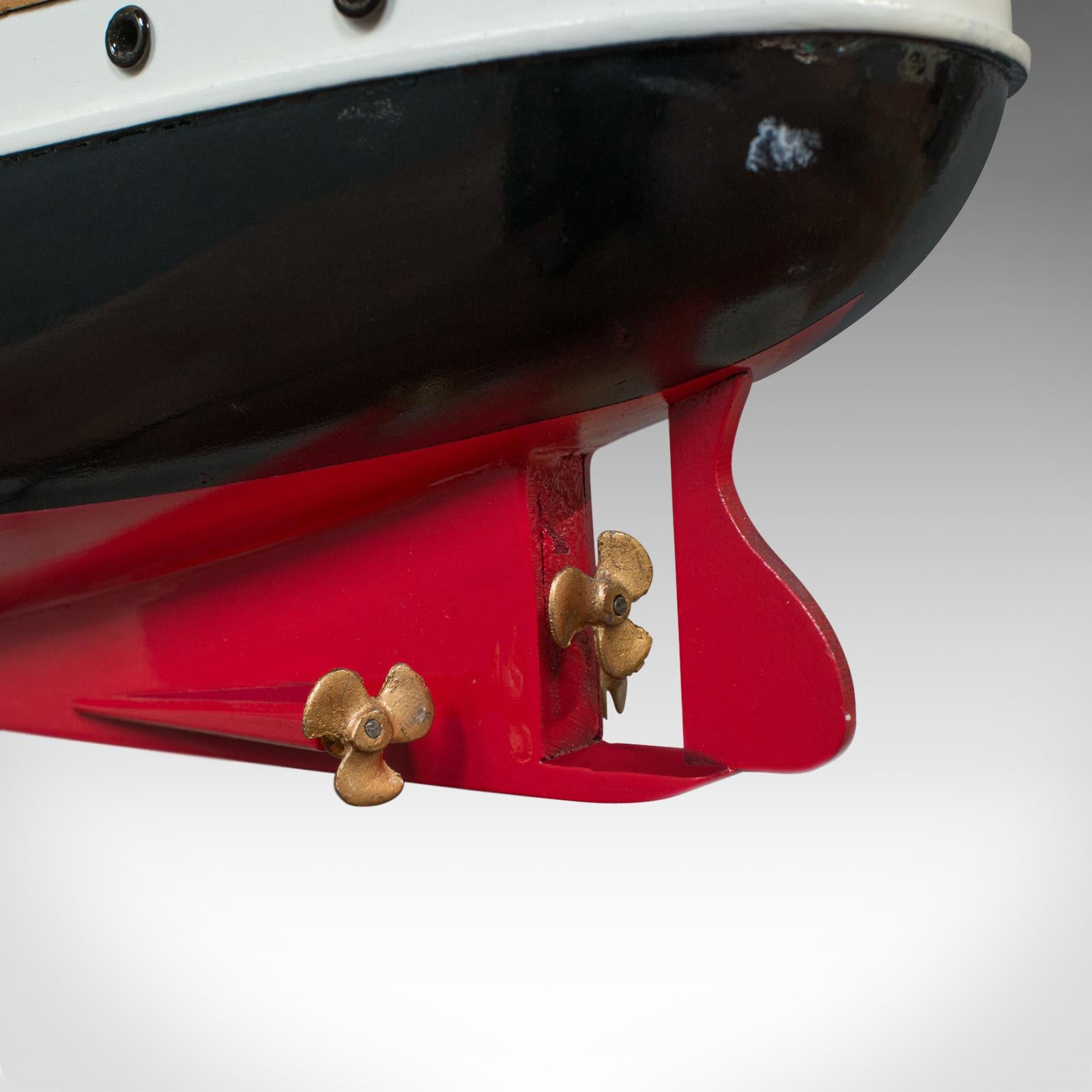 Large Vintage Model Titanic, English, Collectible, Model, Ship, Display, Lights 4