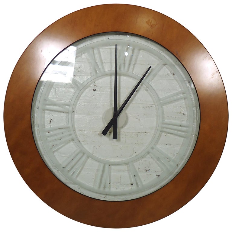 Large Vintage Modern Style Wall Clock For At 1stdibs - Giant Vintage Wall Clock