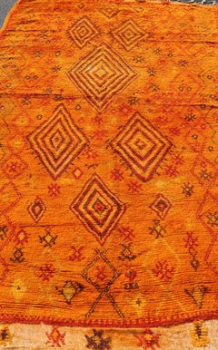 Vintage Moroccan Gallery Rug with Tribal Design by Keivan Woven Arts