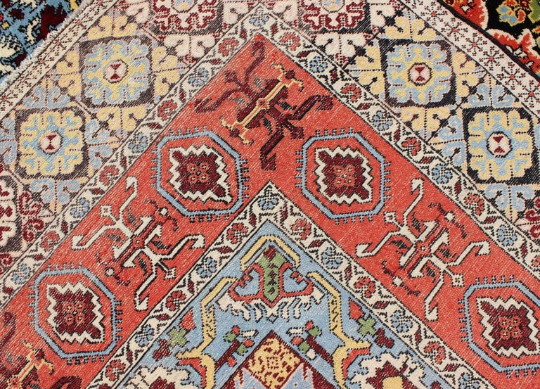 Large Vintage Moroccan Rug with Central Medallion Design ...