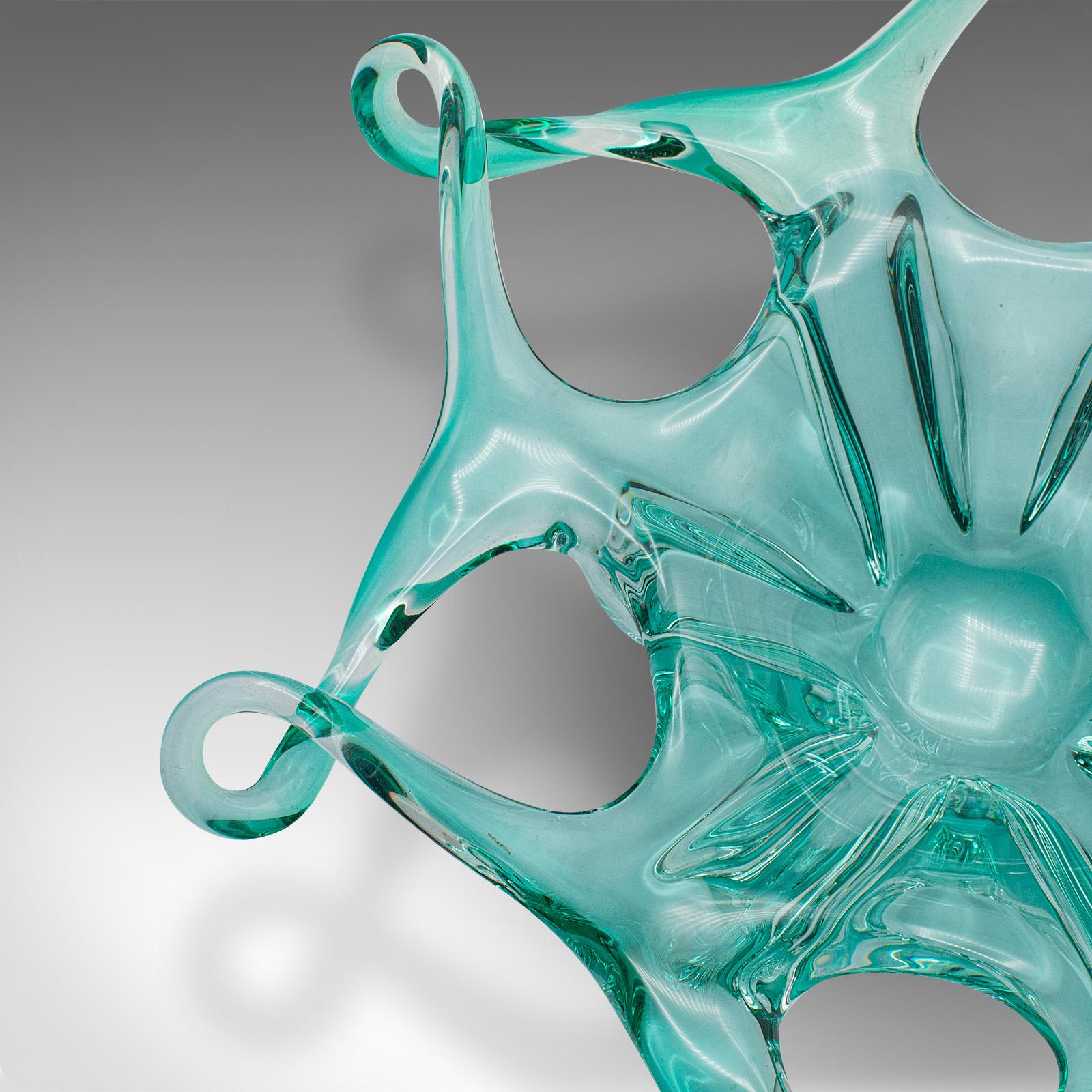 Large Vintage Murano Fruit Bowl, Italian, Art Glass, Serving Dish, Circa 1970 For Sale 4