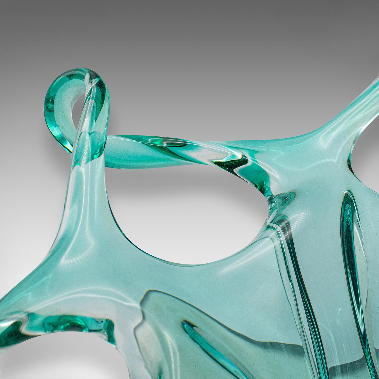 Large Vintage Murano Fruit Bowl, Italian, Art Glass, Serving Dish, Circa 1970 For Sale 1