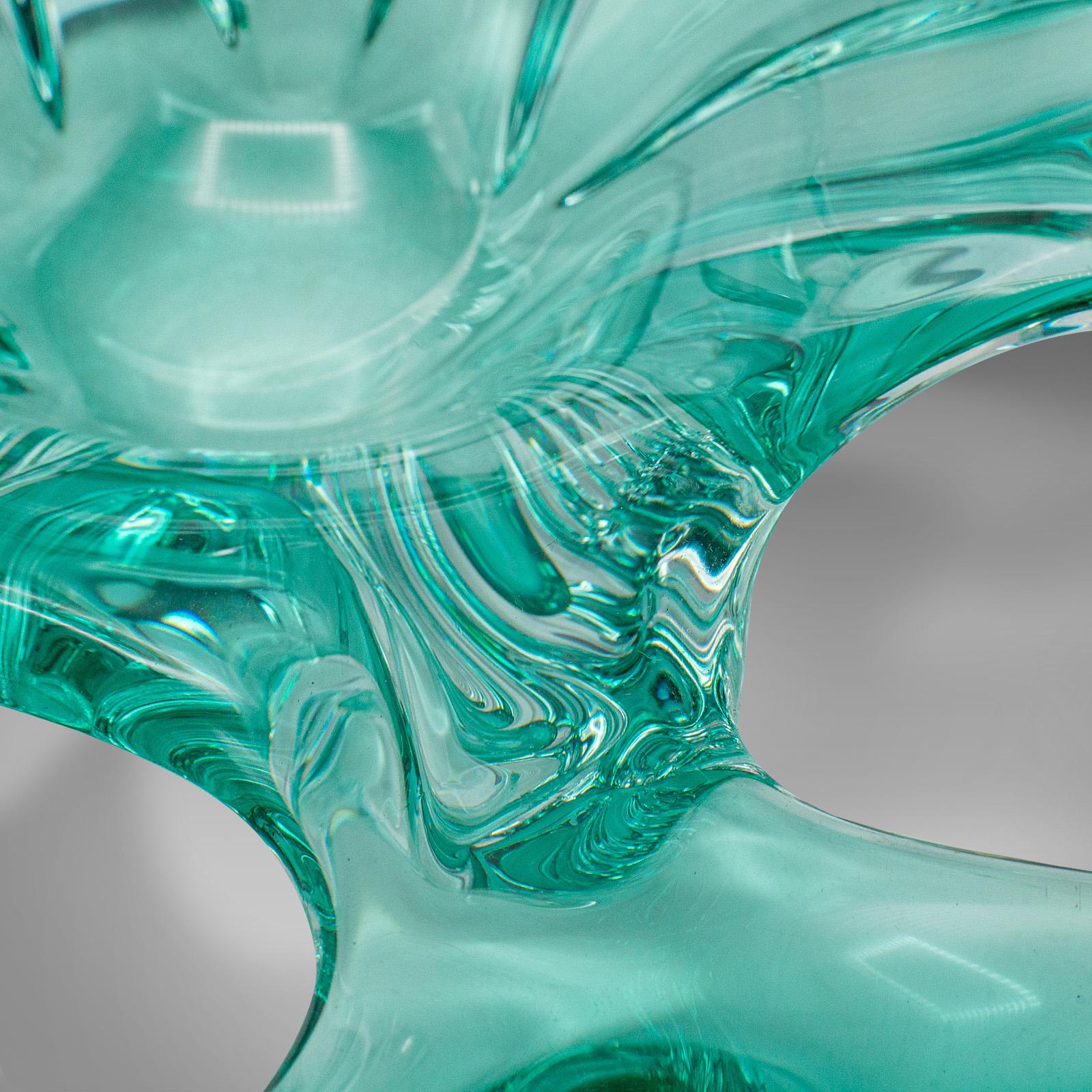 Large Vintage Murano Fruit Bowl, Italian, Art Glass, Serving Dish, Circa 1970 For Sale 3