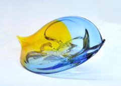 Large Vintage Murano Glass Bowl, 1950s