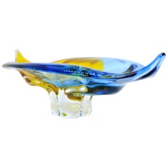 Large Vintage Murano Glass Bowl, 1950s