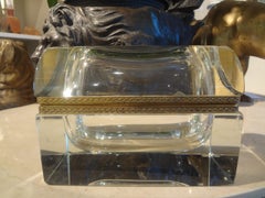 Large Vintage Murano Glass Domed Box by Flavio Poli