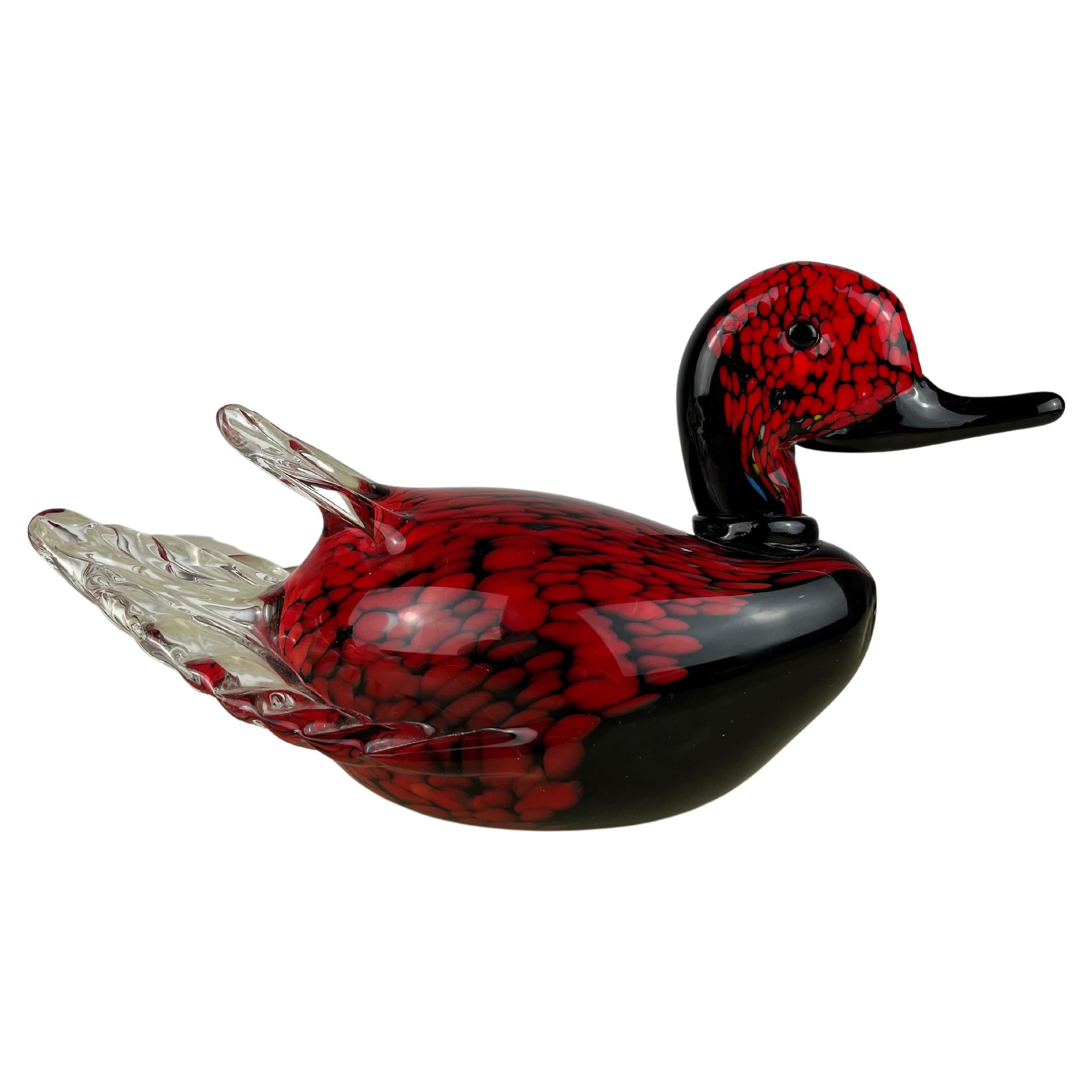 Large Vintage Murano Glass Goose, Italy, 1970s