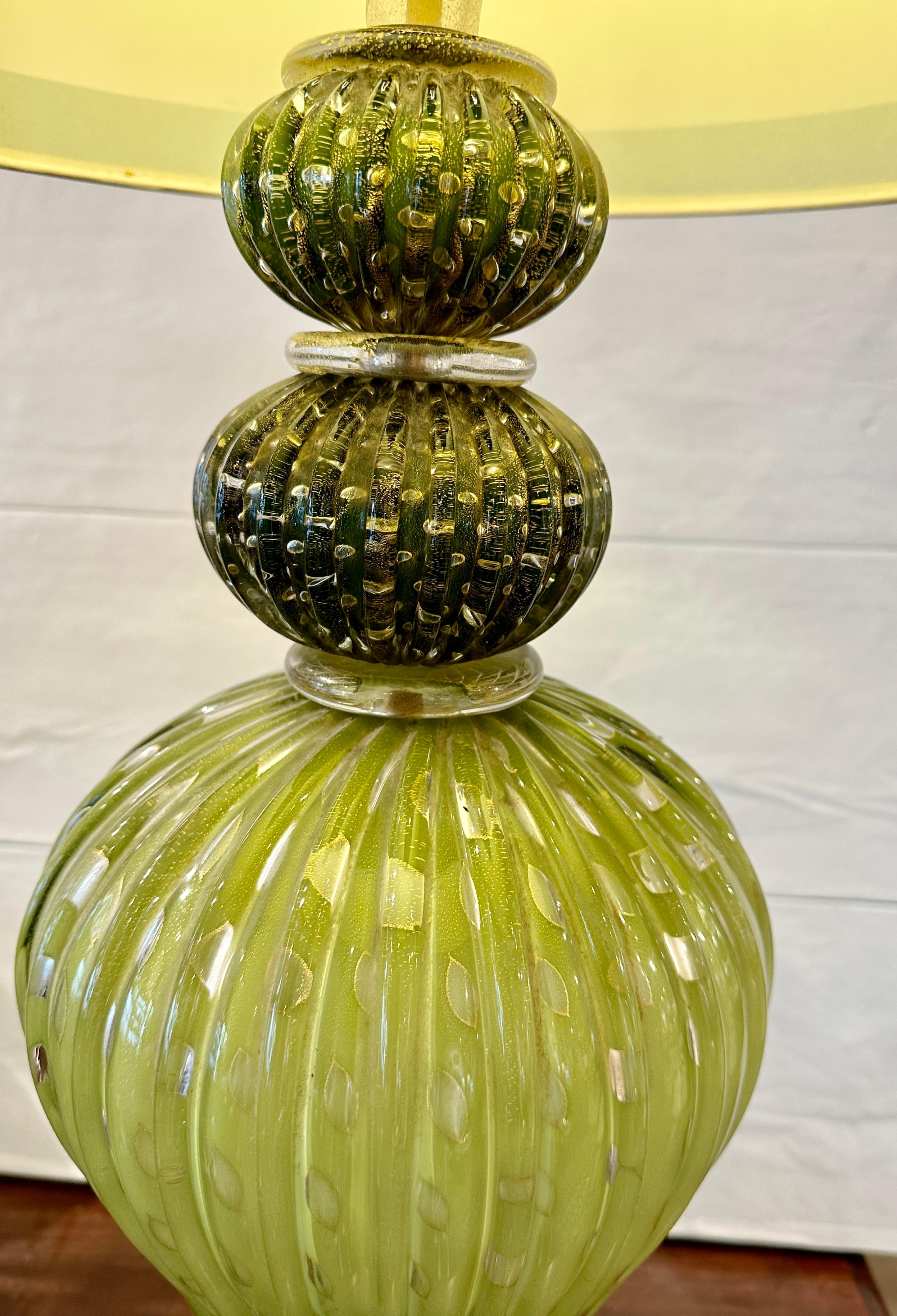 Large Vintage Murano Glass Lamp For Sale 1
