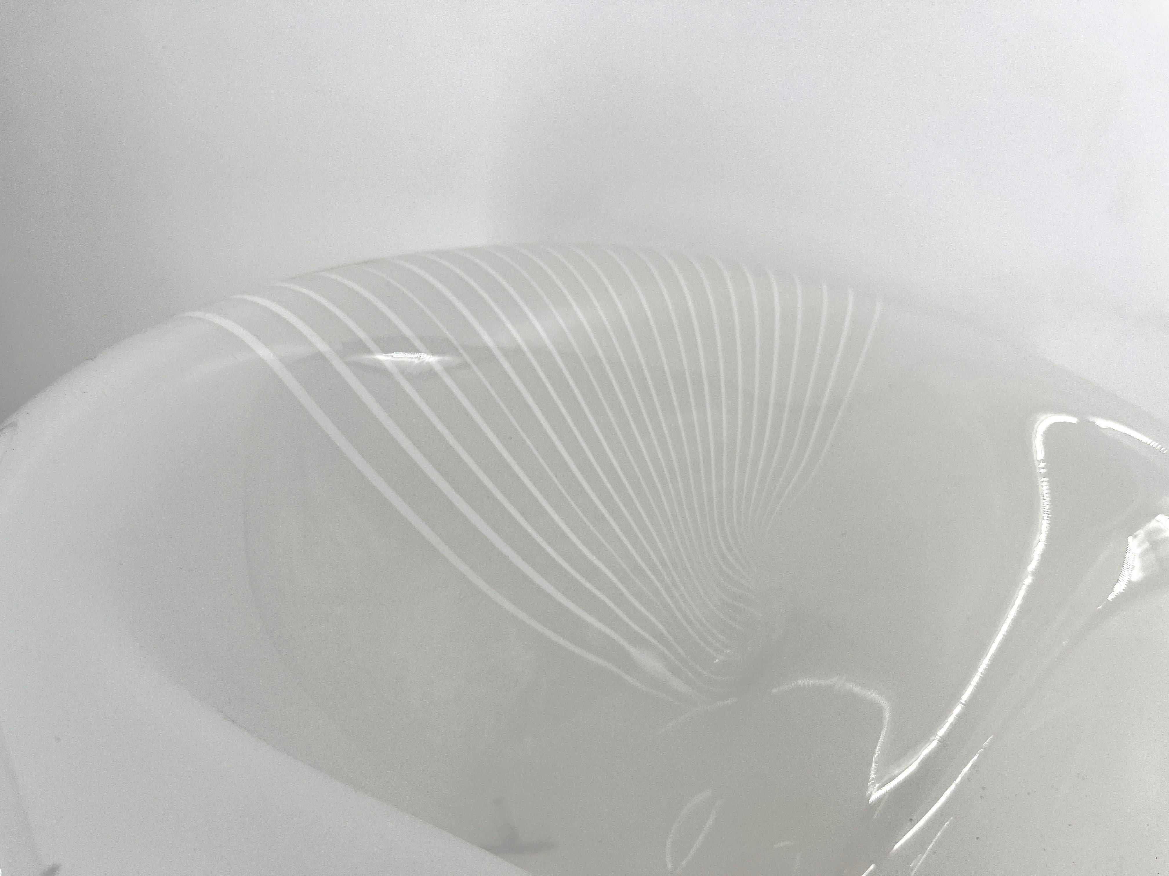 Mid-Century Modern Grande lampe de table vintage en verre de Murano, 1970 en vente